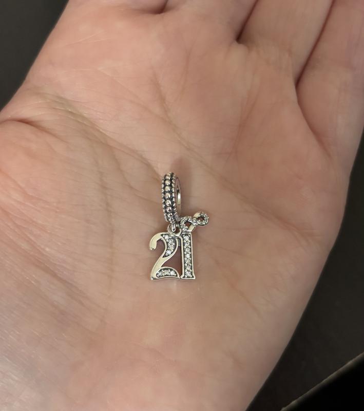 21st Celebration Dangle Charm