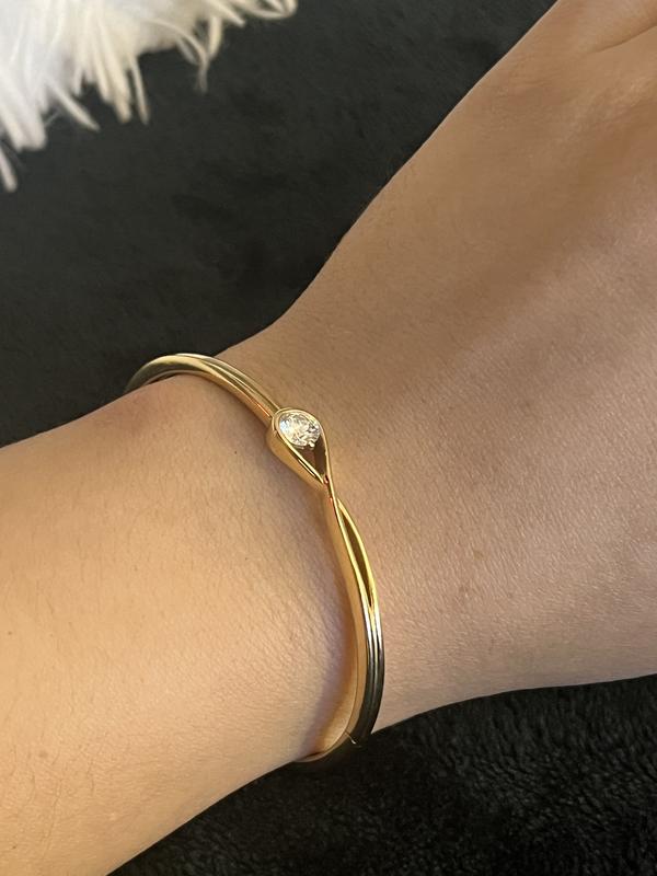 Pandora Infinite 14k Gold Lab-grown Diamond Bangle | Gold