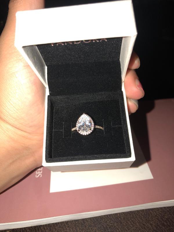 Pandora teardrop promise deals ring