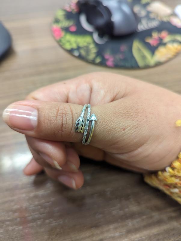 Wrap around deals arrow ring pandora