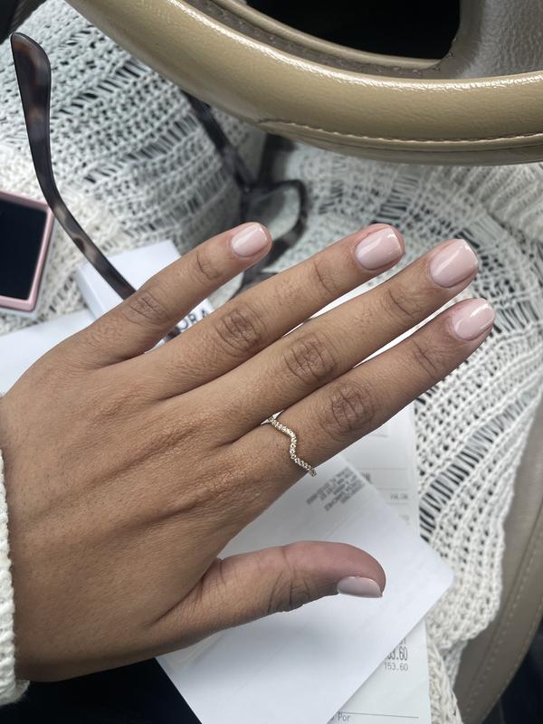Sparkling Wave Ring | Sterling silver | Pandora US