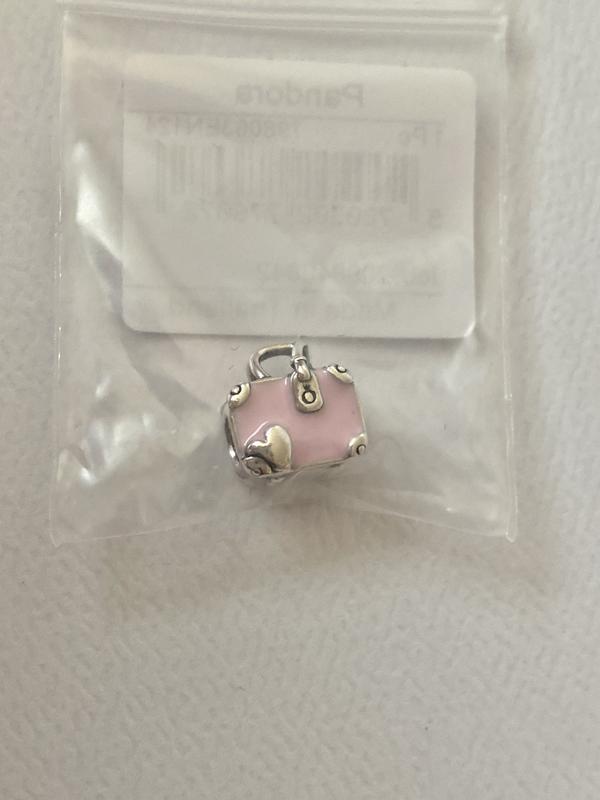 Amazon.com: Pandora Pink Travel Bag Charm - Compatible