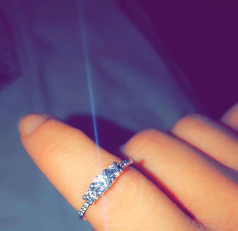 Fairytale sparkle outlet ring clear cz