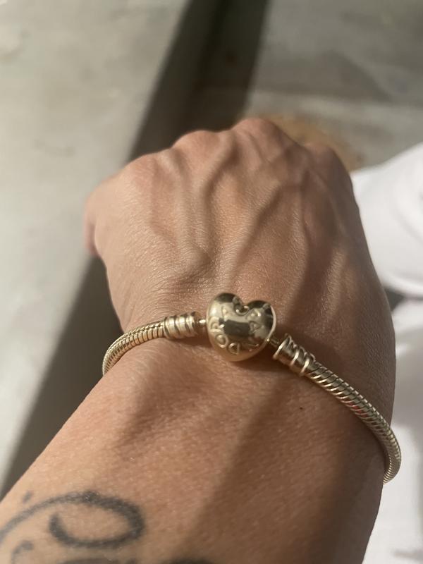 Buy Pandora Bracelet Logo Yellow Gold Charm Bracelet Shine Online