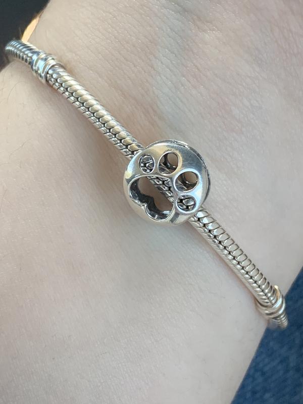 Openwork Paw Print Charm | Sterling silver | Pandora US