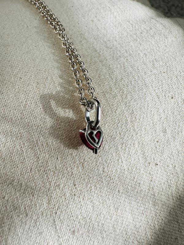 Broken Heart Mini Dangle Charm | Sterling silver | Pandora US