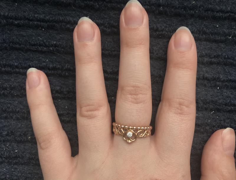 My Princess Tiara Ring in Pandora Rose™ with CZ