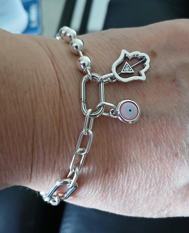 Engravable Evil Eye Murano Glass Mini Dangle Charm