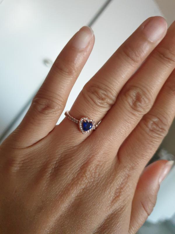 Pandora blue heart on sale ring