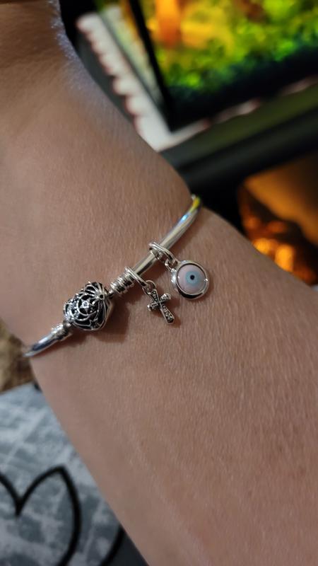 Engravable Evil Eye Murano Glass Mini Dangle Charm