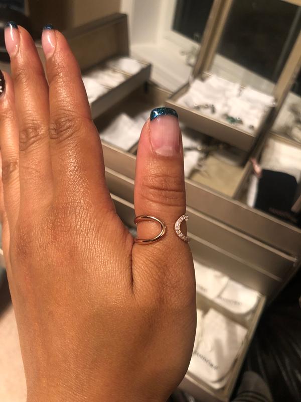 Pandora wrapped deals open infinity ring