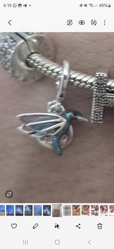 新品　PANDORA　チャーム　２個 Hummingbird Double Dangle Charm | Sterling silver | Pandora US