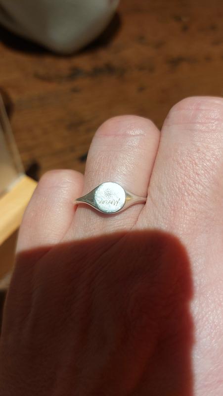 【 COVERNAT】★C LOGO RING Engravable Signet Ring | Sterling silver | Pandora Canada