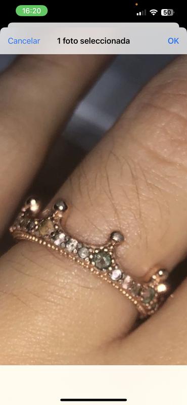 Pink Enchanted Crown Ring in Pandora Rose Rose gold plated Pandora Canada