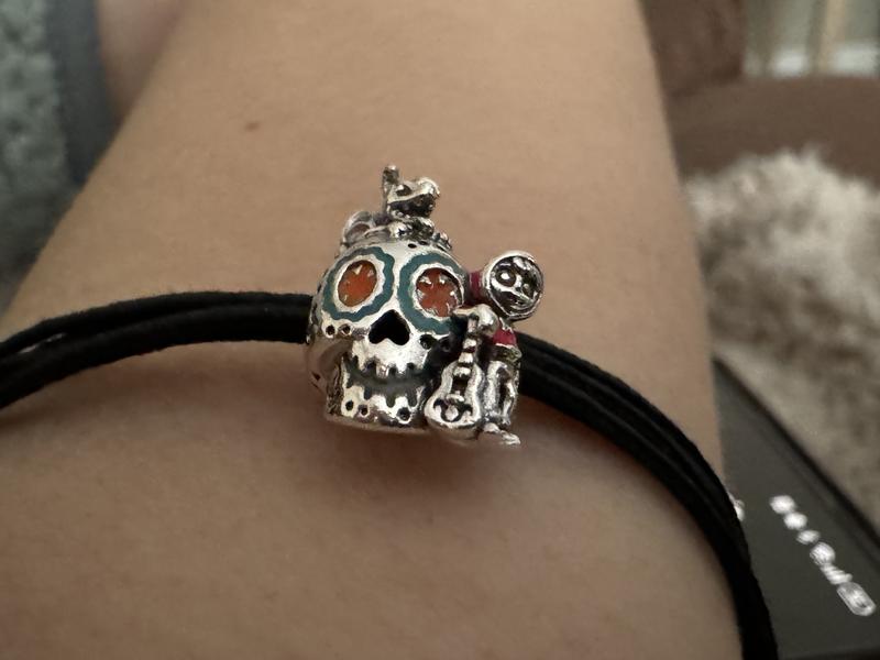 Disney Pixar Coco Miguel & Dante Skull Glow-in-the-dark Charm, Sterling  silver