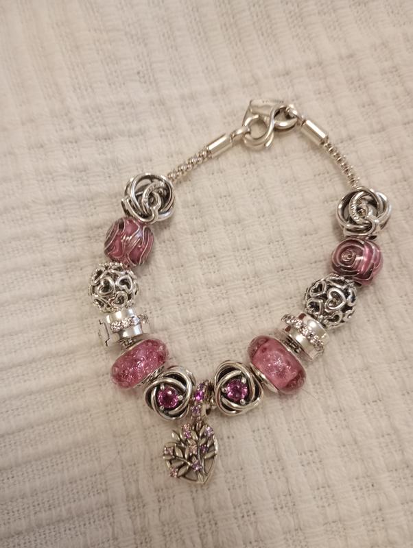 Pandora Moments Pink Pansy Flower charm 790777C01