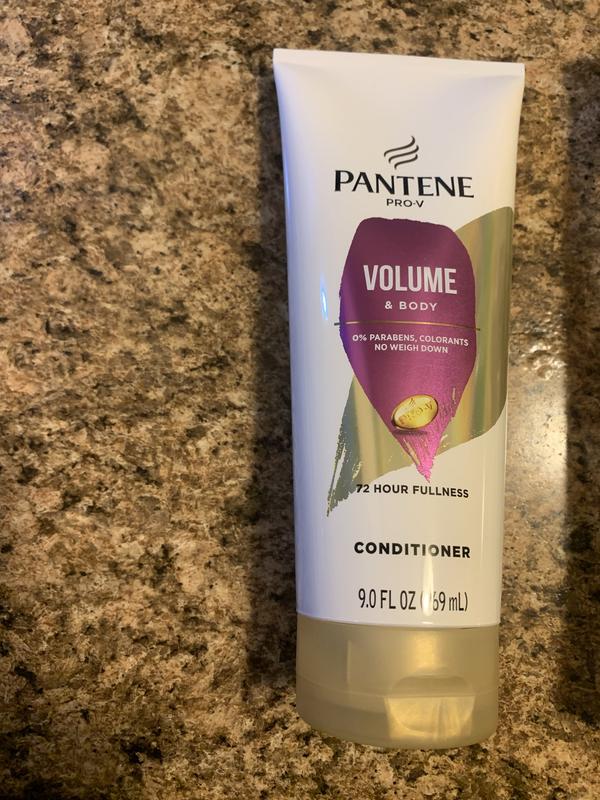 Pantene Pro-V Volume & Body Shampoo 10.4 fl oz + Conditioner 9.0 fl oz, All  Hair Types 