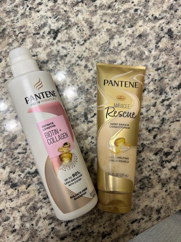 SHAMPOO AND CONDITIONER PANTENE COLLAGEN PRO-V MIRACLES NOURISHES 400ML  PACK 2