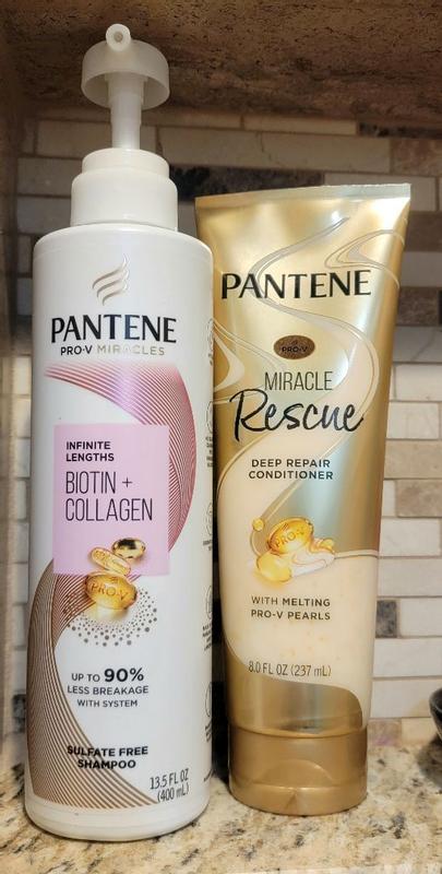 SHAMPOO AND CONDITIONER PANTENE COLLAGEN PRO-V MIRACLES NOURISHES 400ML  PACK 2