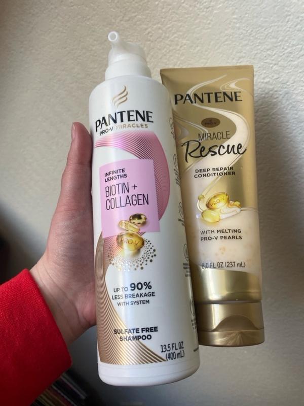 SHAMPOO AND CONDITIONER PANTENE COLLAGEN PRO-V MIRACLES NOURISHES 400ML  PACK 2