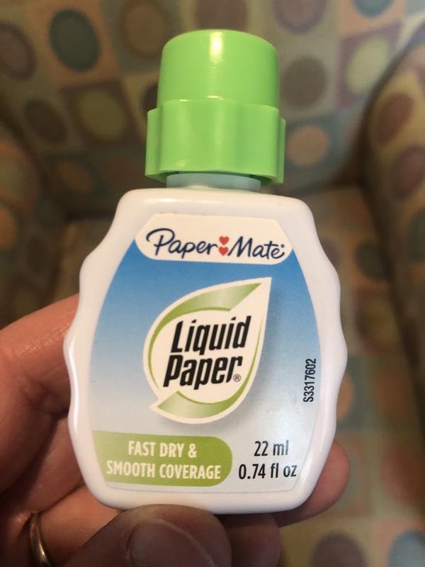 Paper Mate Liquid Paper Correction Fluid, 22ml., White, 12/Pack (56401)
