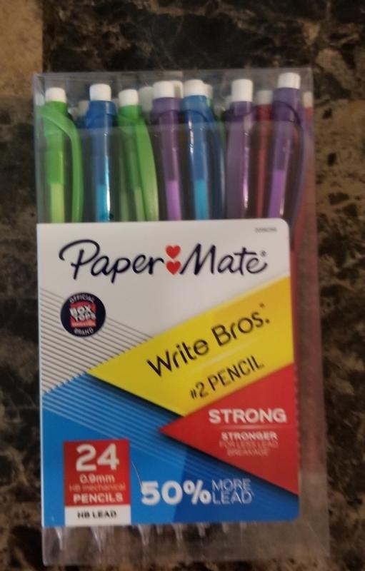 Paper Mate Mechanical Pencils, Write Bros. Classic #2 Pencil, Great for  Standardized Testing, 0.7mm, 24 Count