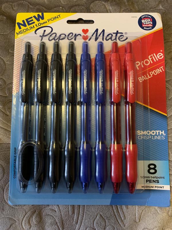 Paper Mate Profile Pens, Medium Point, Gel - 2 pens