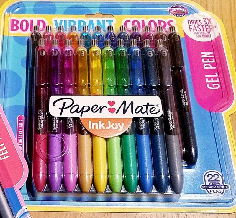 Paper Mate InkJoy Retractable Gel Pens Medium Point 0.7 mm nbspAssorted  Barrel Colors Assorted Ink Colors Pack Of 6 - Office Depot