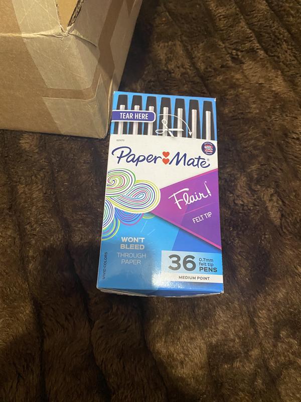 Paper Mate Flair Felt Tip Pens, Medium Point (0.7mm), Assorted, Special  Edition Retro Accents, 12 Count