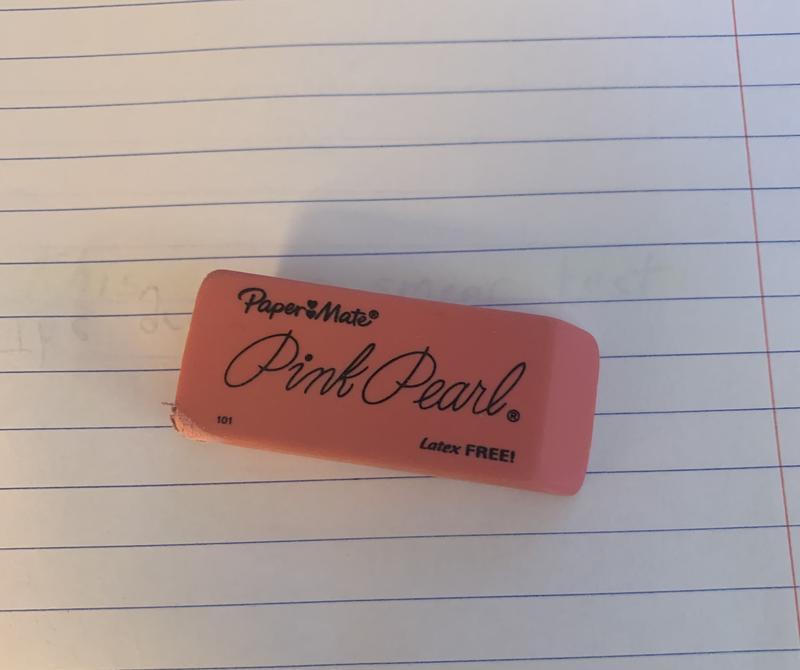 Paper Mate 3pk Pencil Erasers Pink Pearl : Target