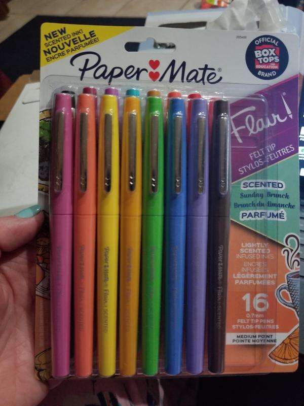 Paper Mate Flair Scented Felt Tip Pens, Assorted Nature Escape