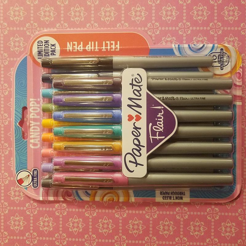 Paper Mate Flair Felt Tip Pens, Ultra Fine Point, Limited Edition Candy Pop  Pack, Box of 16