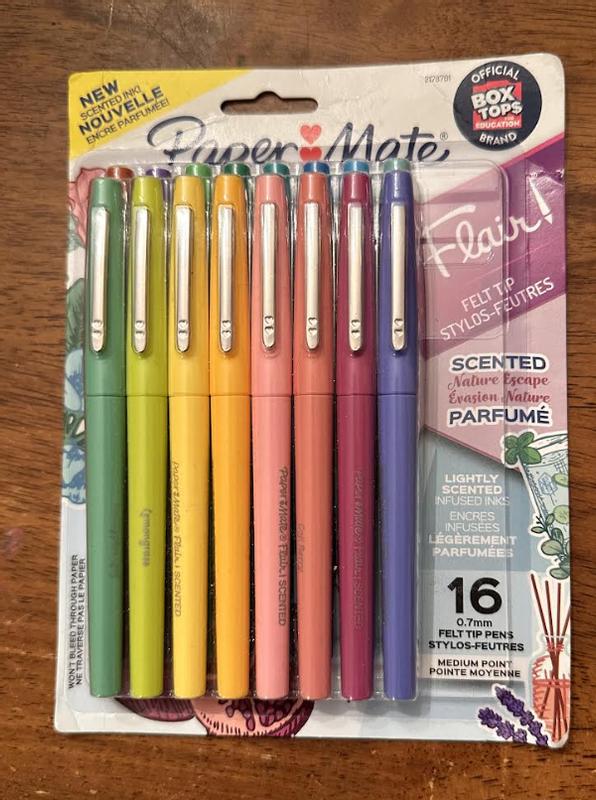 Paper Mate 1979423 Flair Felt Tip Pens, Medium Point (0.7mm), Limited  Edition Candy Pop Pack, 16 Count