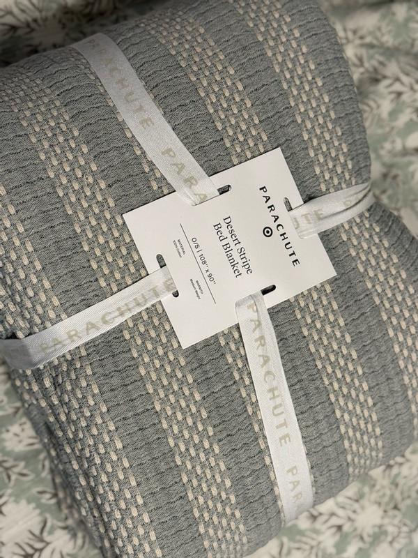 Customer photo for "Beautiful woven bed blanket."