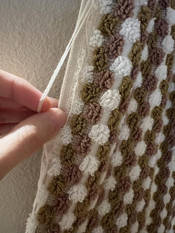 Customer photo for "Pretty and soft but already falling apart."