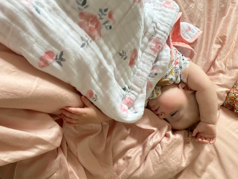 Muslin Cotton Blankets | Gray Buffalo Quilt | Parker Baby Co