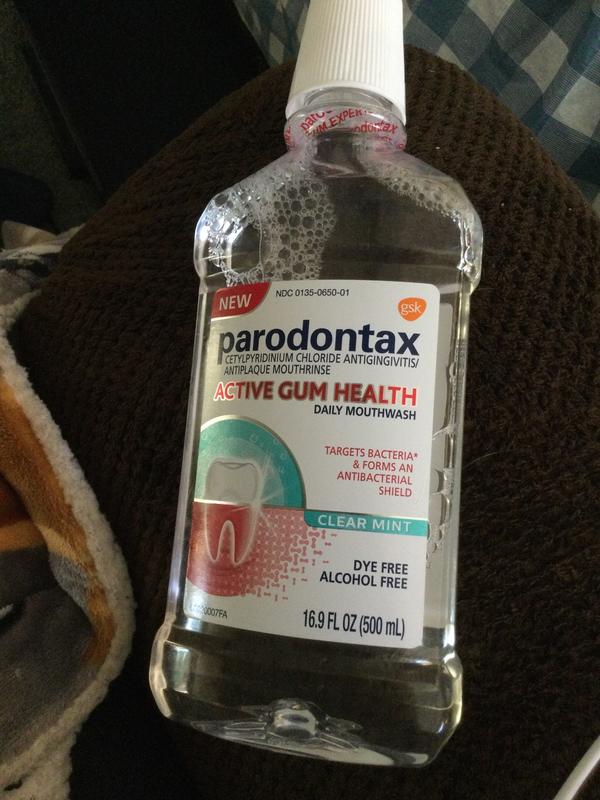 parodontax 16.9 fl. oz. Active Gum Health Mouthwash in Clear Mint Bed