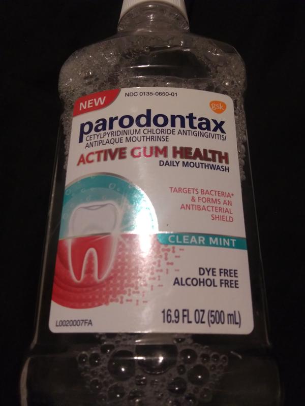 parodontax 16.9 fl. oz. Active Gum Health Mouthwash in Clear Mint Bed