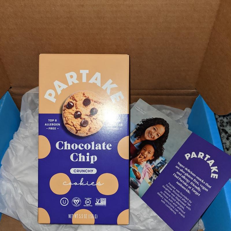  Partake Crunchy Cookies - Chocolate Chip, 2 Boxes, Vegan &  Gluten Free