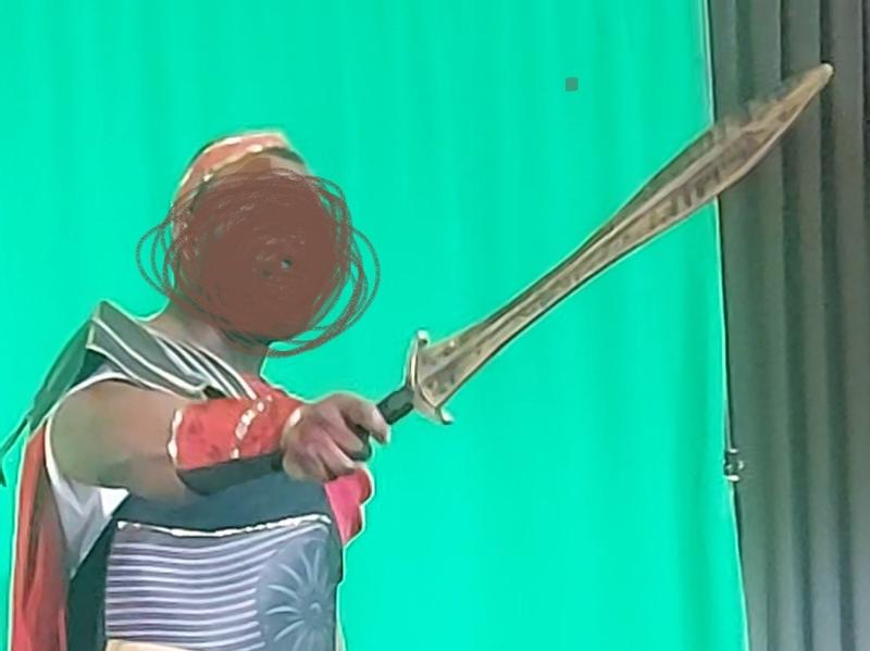 Soldier holding sword