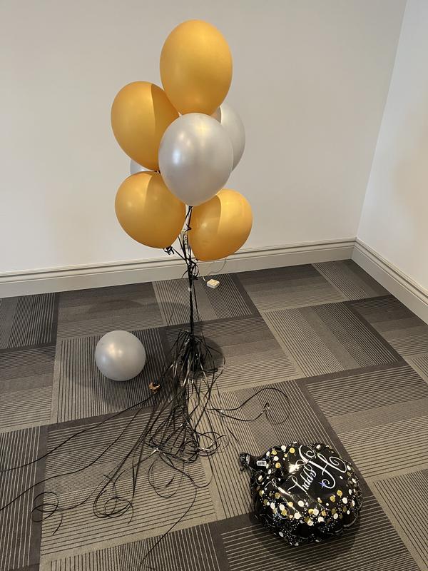 deflated balloons