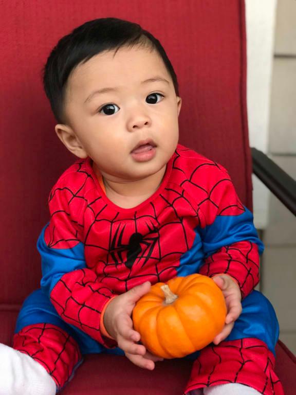 His first Halloween picture