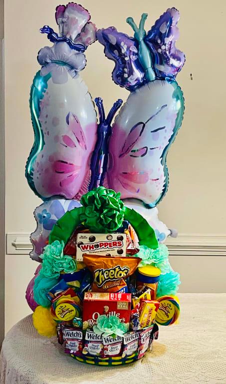 Gigantic Butterfly Balloon With My Gift Basket