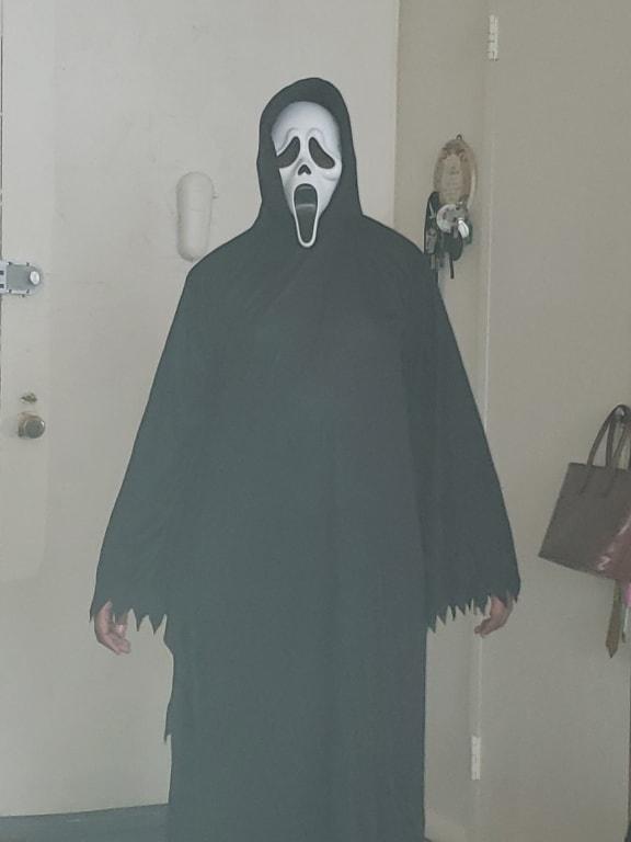 Kids' Scream Ghost Face Black Outfit with Mask Halloween Costume ...