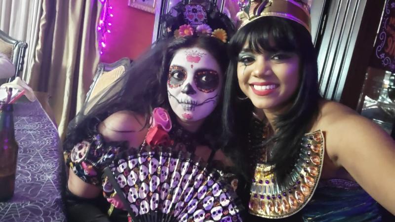 Sugar skull fan prop