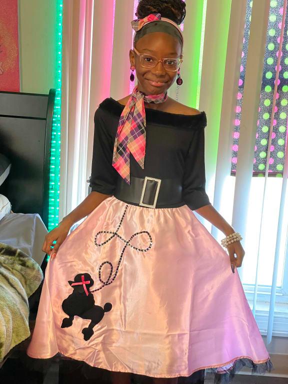 Pink ladies costume party city store