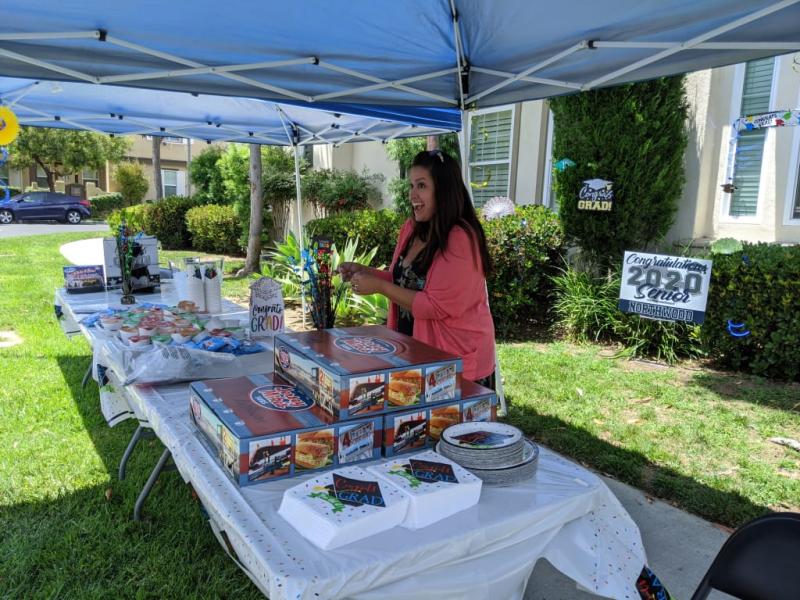 Decorated the pop-ups, tables, and the entry way to our home!