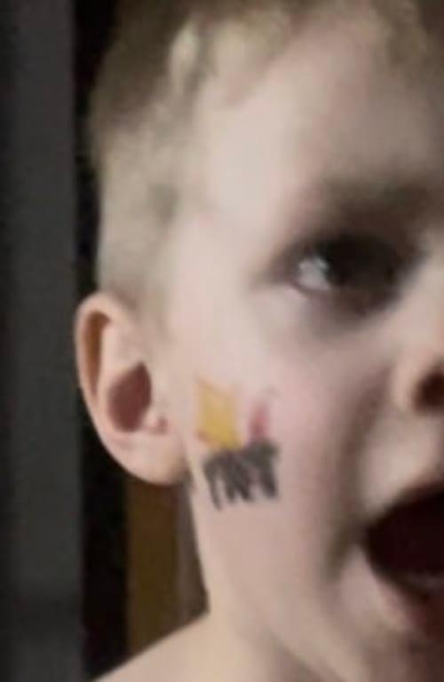 Pictures are blurry but tattoo was not