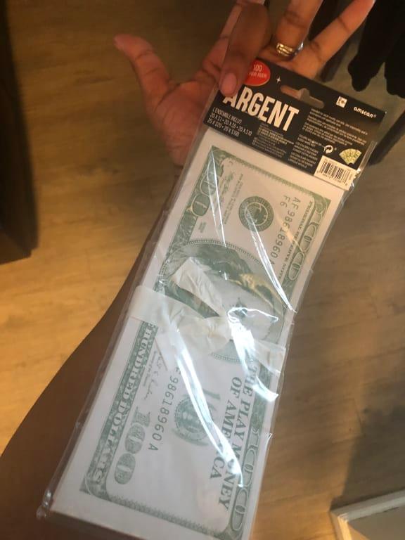 Huge faded green Money