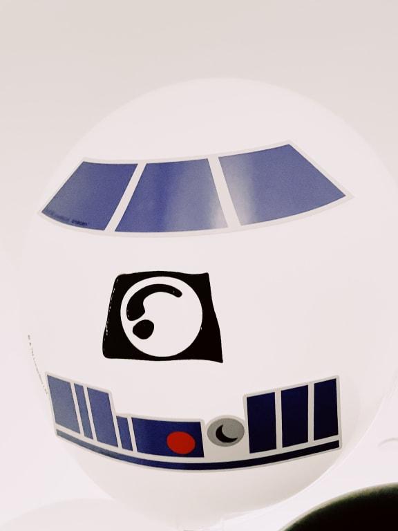 R2 D2 with sticker